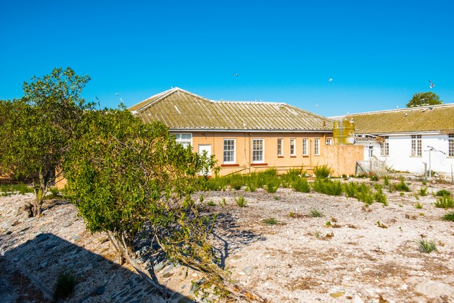 Maisons à Robben Island, Afrique du Sud