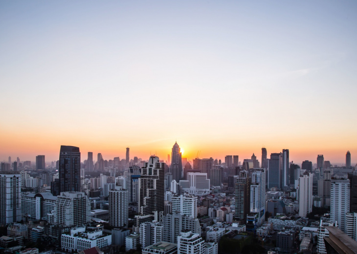 gratte-ciel-Johannesburg-coucher-soleil